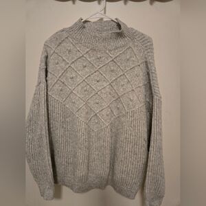 Calvin Klein Light Gray Turtleneck Sweater